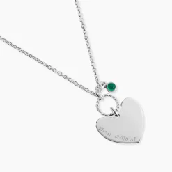 Collier Argent Pero Onyx