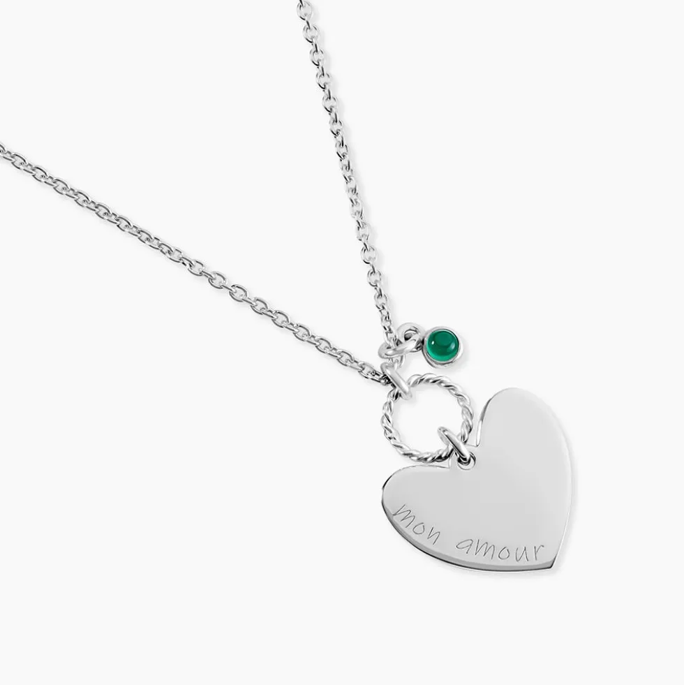 Collier Argent Pero Onyx