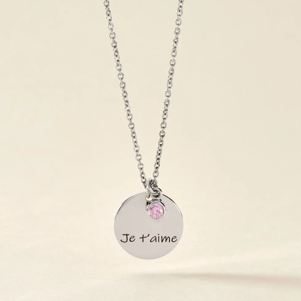 Collier Argent Prew Oxyde De Zirconium