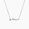 Collier Argent Ronky Oxydes De Zirconium