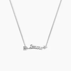 Collier Argent Ronky Oxydes De Zirconium