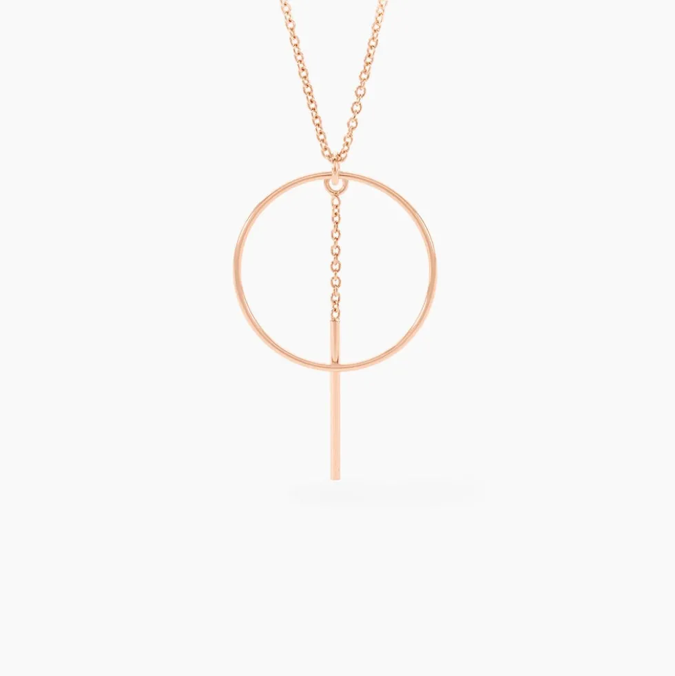 Collier Argent Rose Enissa