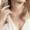 Collier Argent Sadoc Oxydes De Zirconium