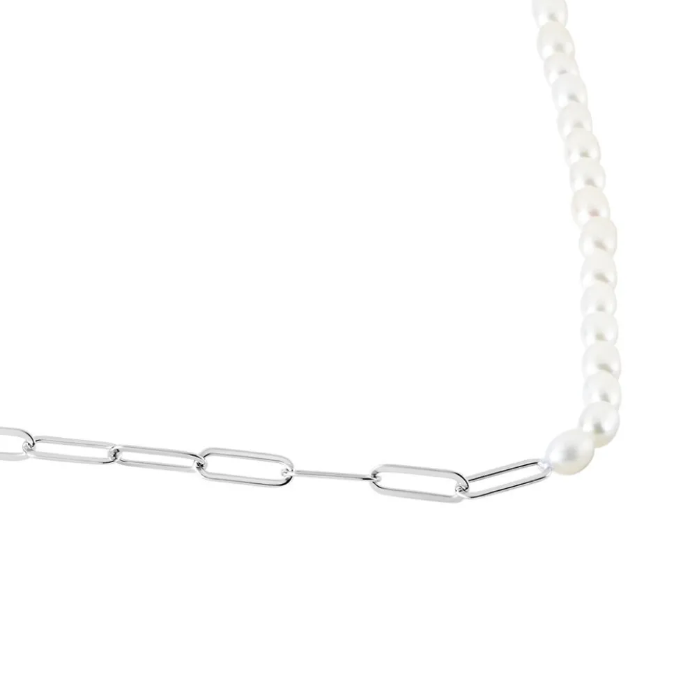 Collier Argent Staines Oxydes De Zirconium