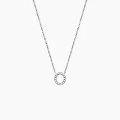 Collier Argent Umbria Oxydes De Zirconium