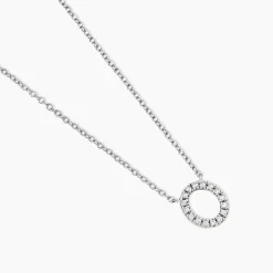 Collier Argent Umbria Oxydes De Zirconium