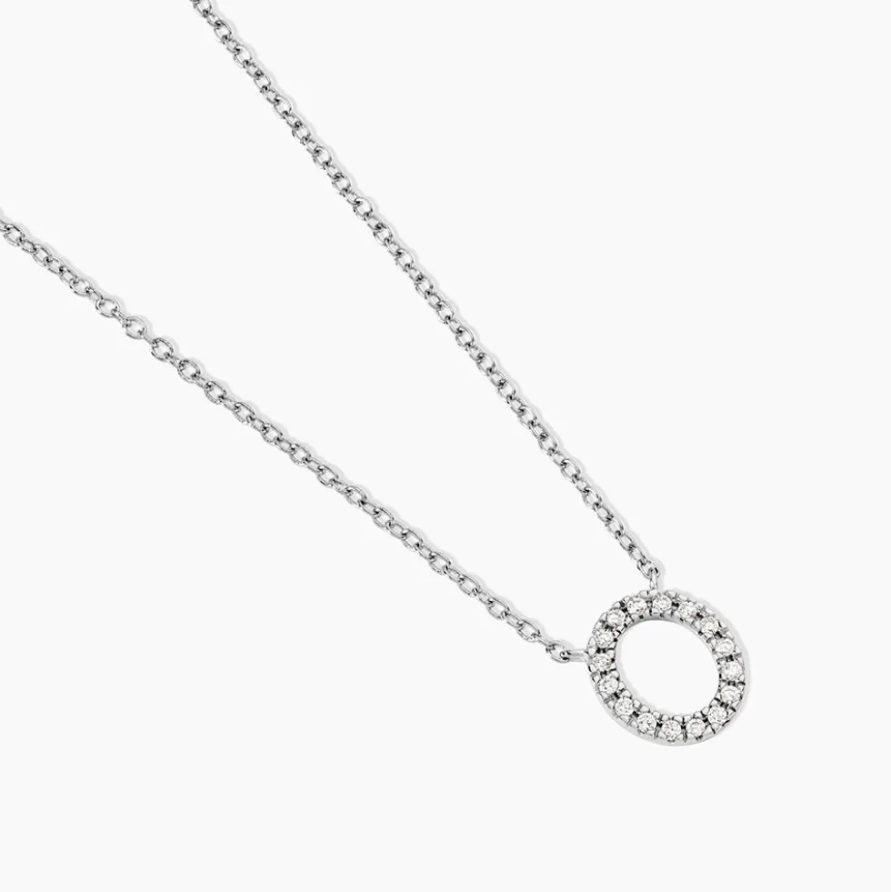 Collier Argent Umbria Oxydes De Zirconium