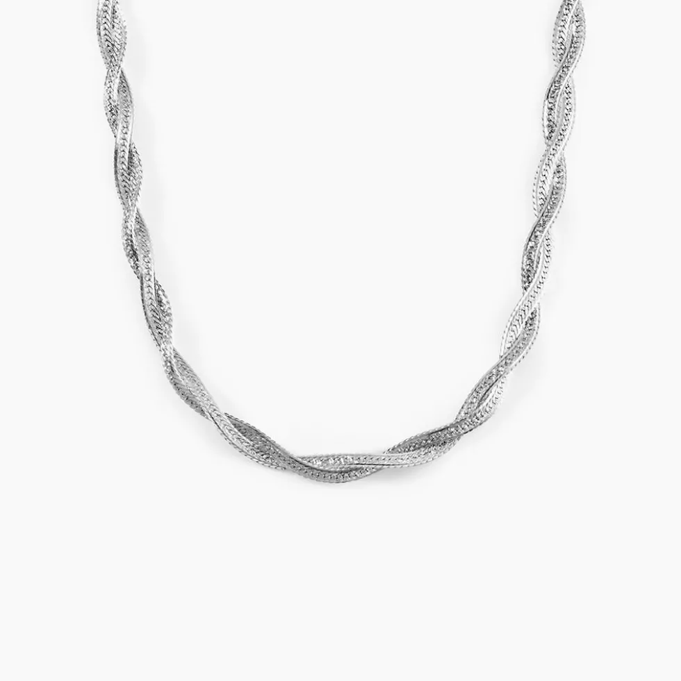 Collier Arkady Argent Blanc