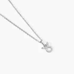 Collier Astra Argent Blanc Oxyde De Zirconium