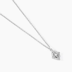 Collier Astrea Argent Blanc Oxyde De Zirconium