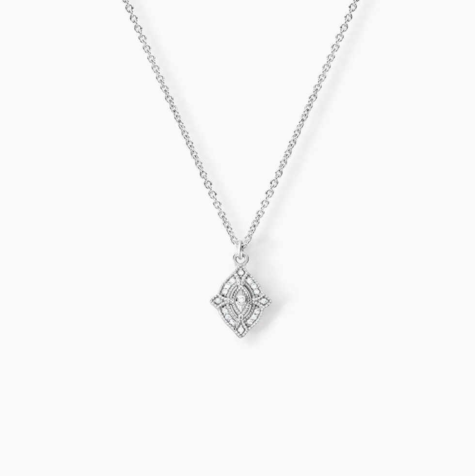 Collier Astrea Argent Blanc Oxyde De Zirconium