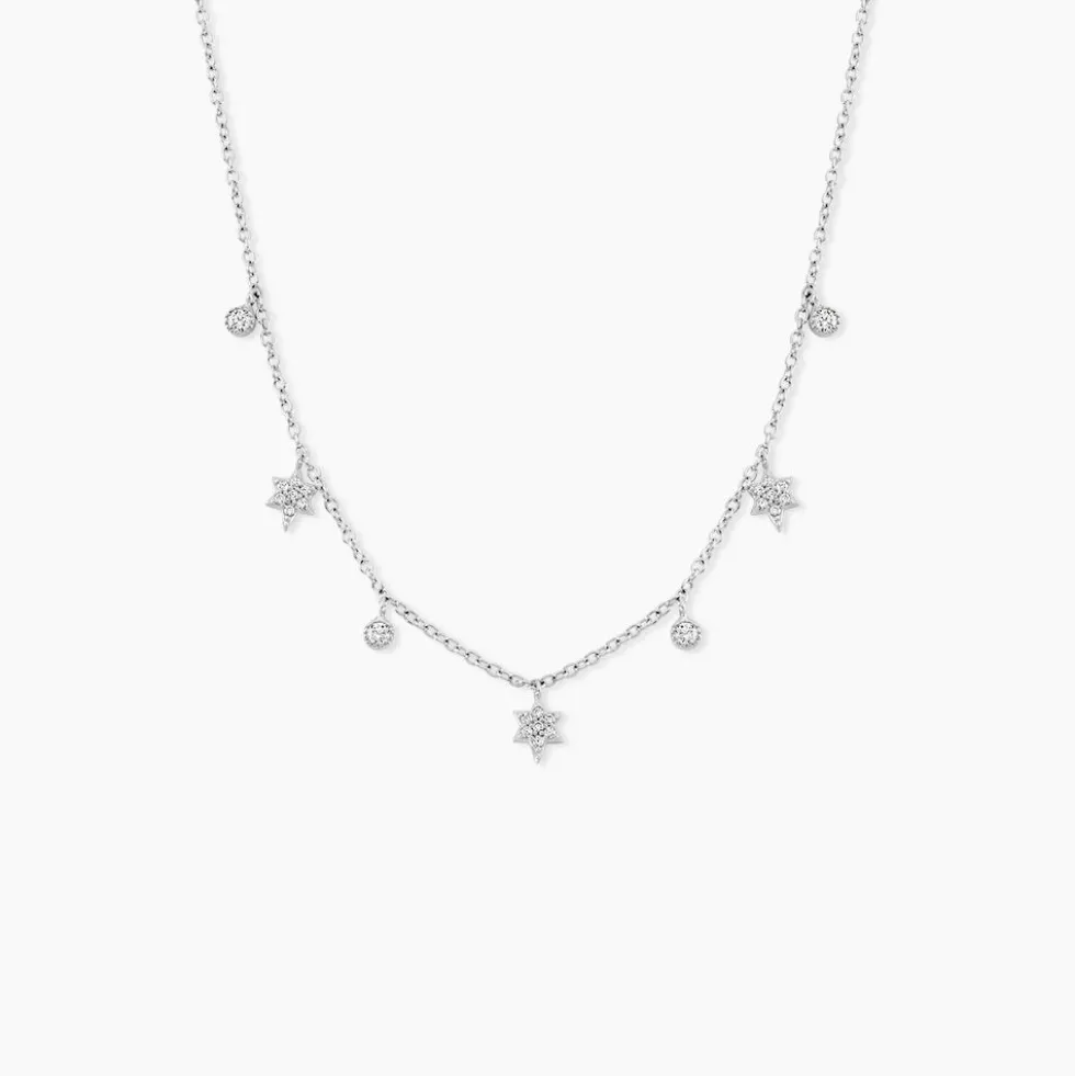 Collier Astria Argent Blanc Oxyde De Zirconium