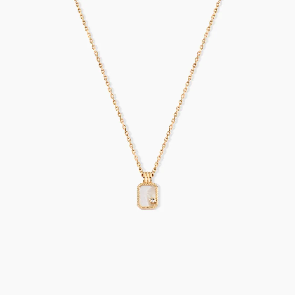 Collier Astria Plaqué Or Jaune Nacre