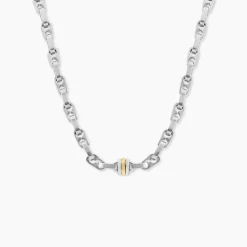 Collier Astrig Or Acier Bicolore