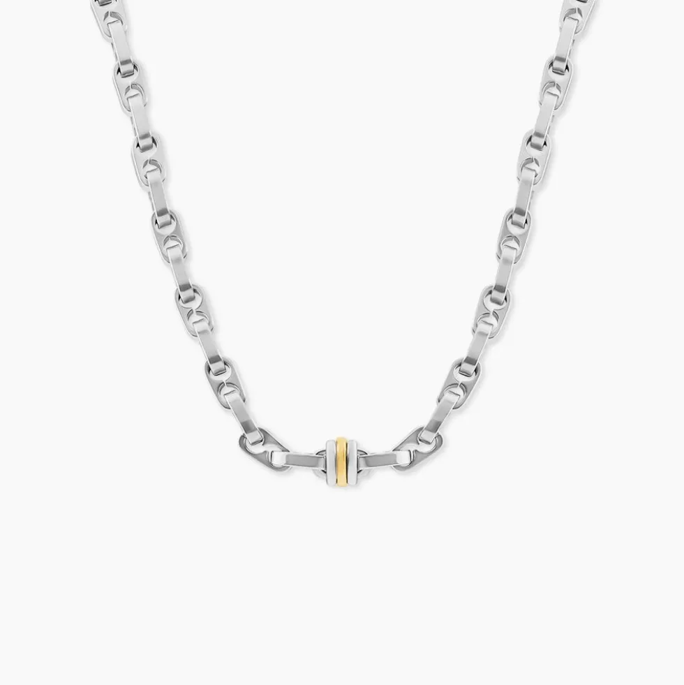 Collier Astrig Or Acier Bicolore