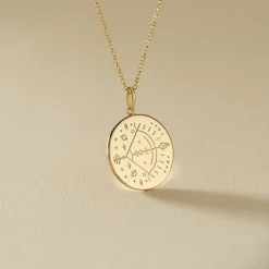 Collier Astro Plaqué Or
