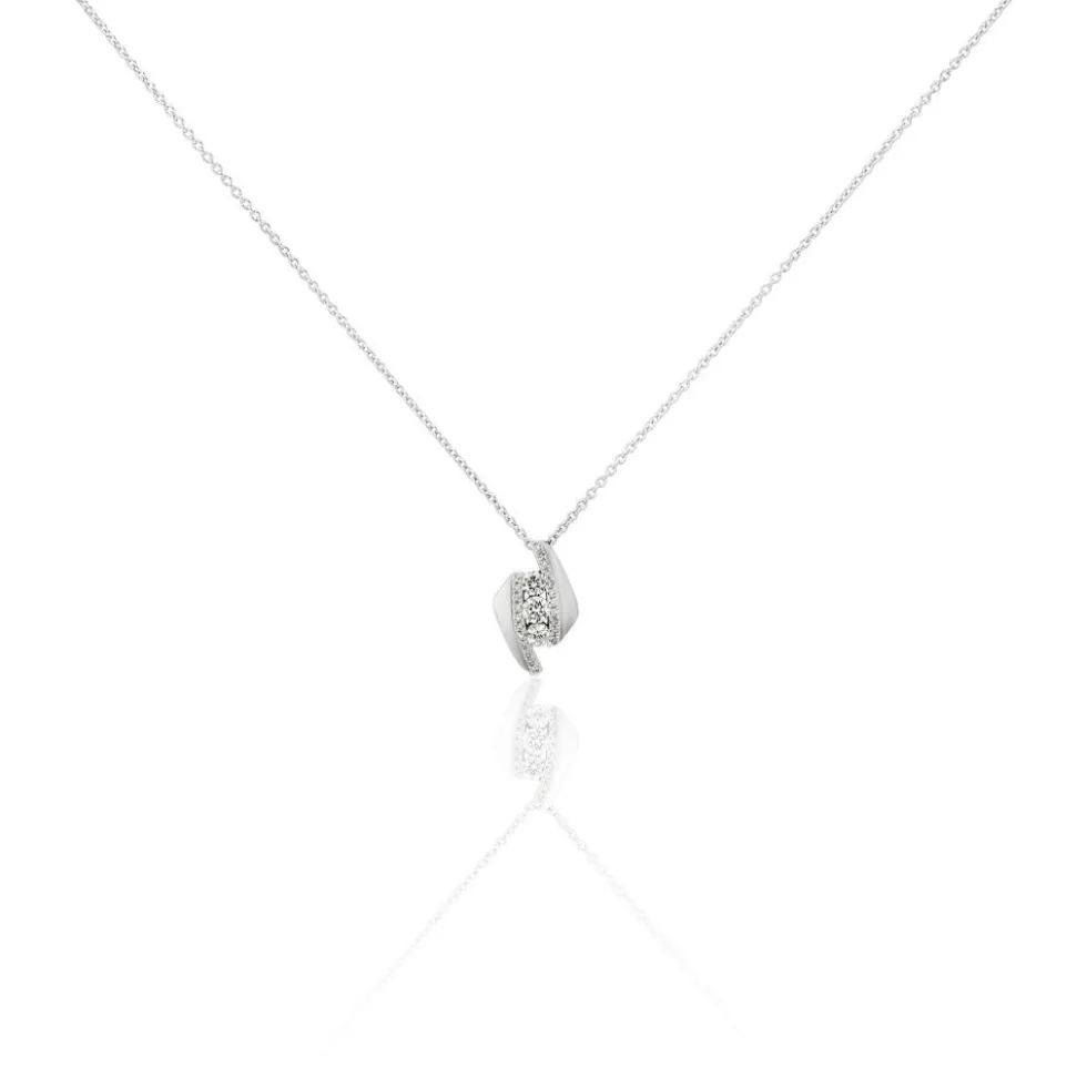 Collier Asya Or Blanc Diamant
