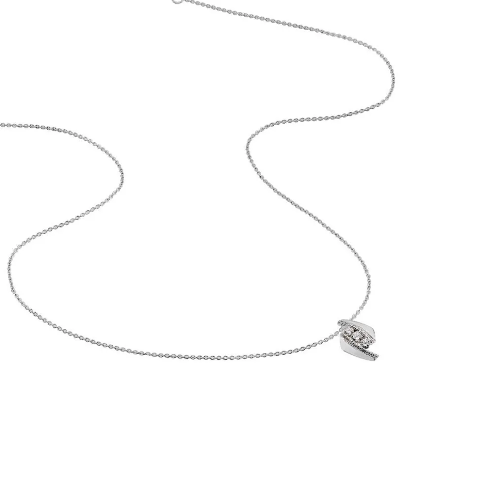 Collier Asya Or Blanc Diamant