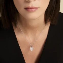 Collier Aurian Argent Blanc