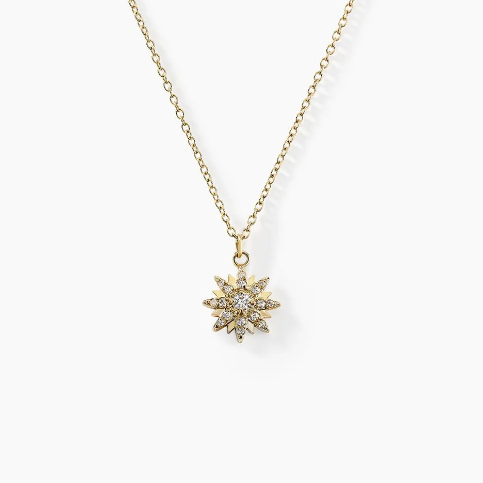 Collier Aurore Acier Jaune Oxyde De Zirconium