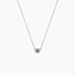 Collier Auxana Argent Blanc Oxyde De Zirconium