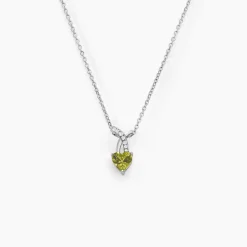 Collier Avalon Argent Blanc Oxyde De Zirconium