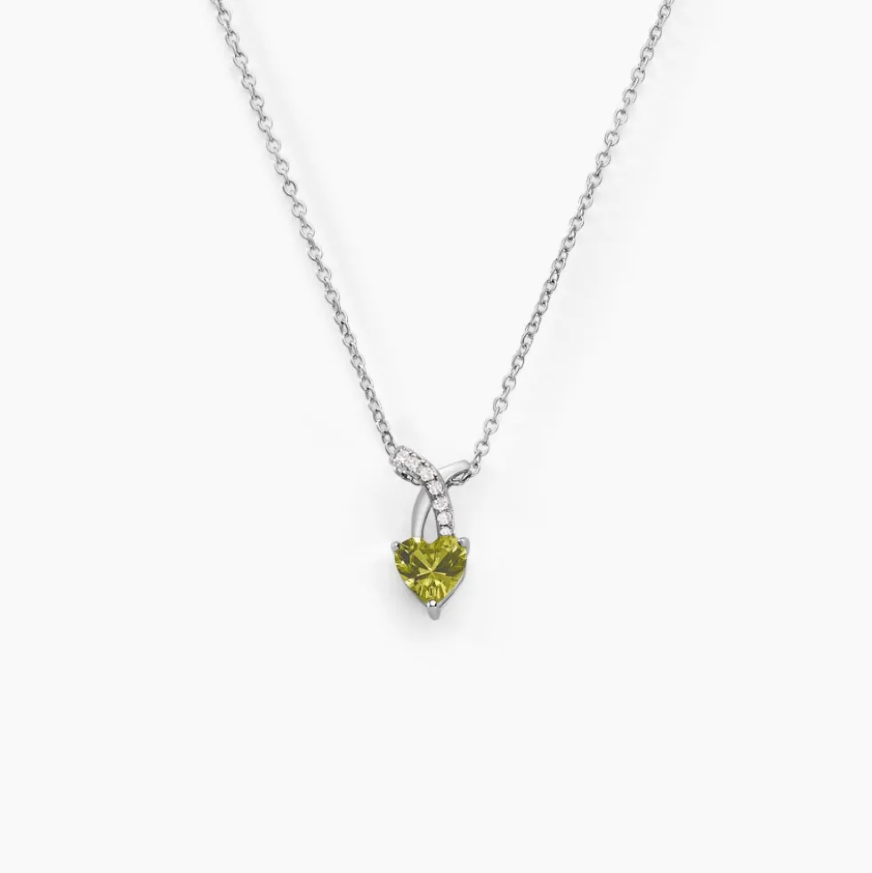 Collier Avalon Argent Blanc Oxyde De Zirconium