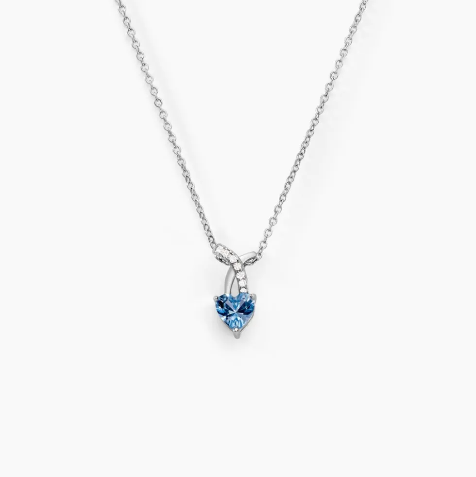 Collier Avalon Argent Blanc Oxyde De Zirconium