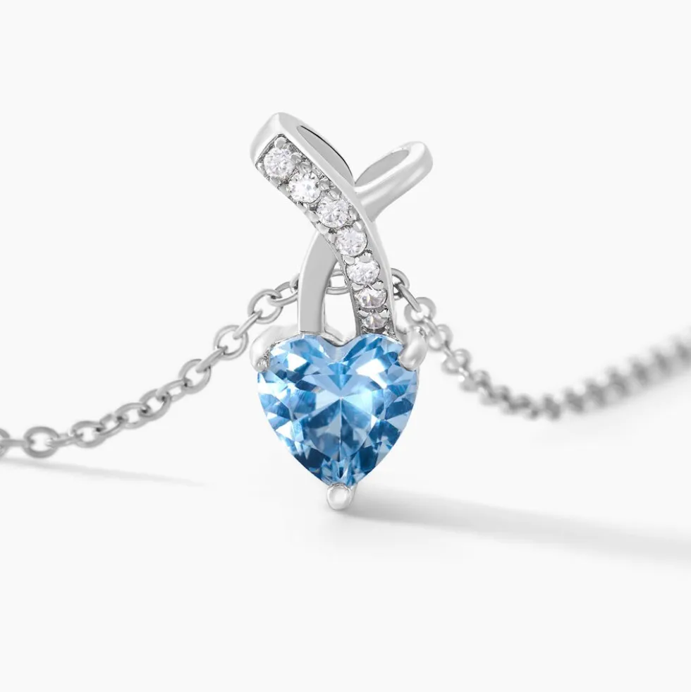 Collier Avalon Argent Blanc Oxyde De Zirconium