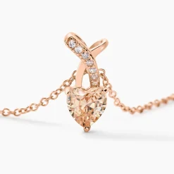 Collier Avalon Argent Rose Oxyde De Zirconium