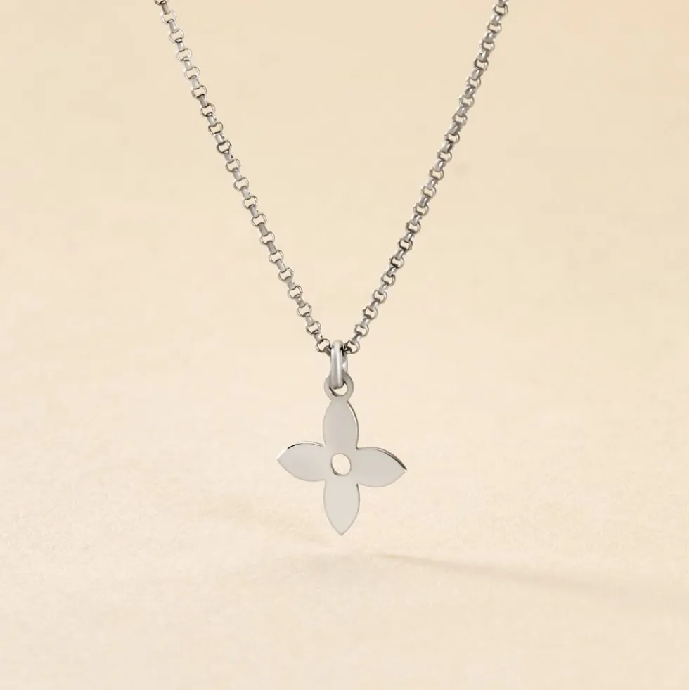 Collier Avra Argent Blanc