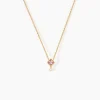 Collier Azel Plaqué Or Jaune Oxyde De Zirconium