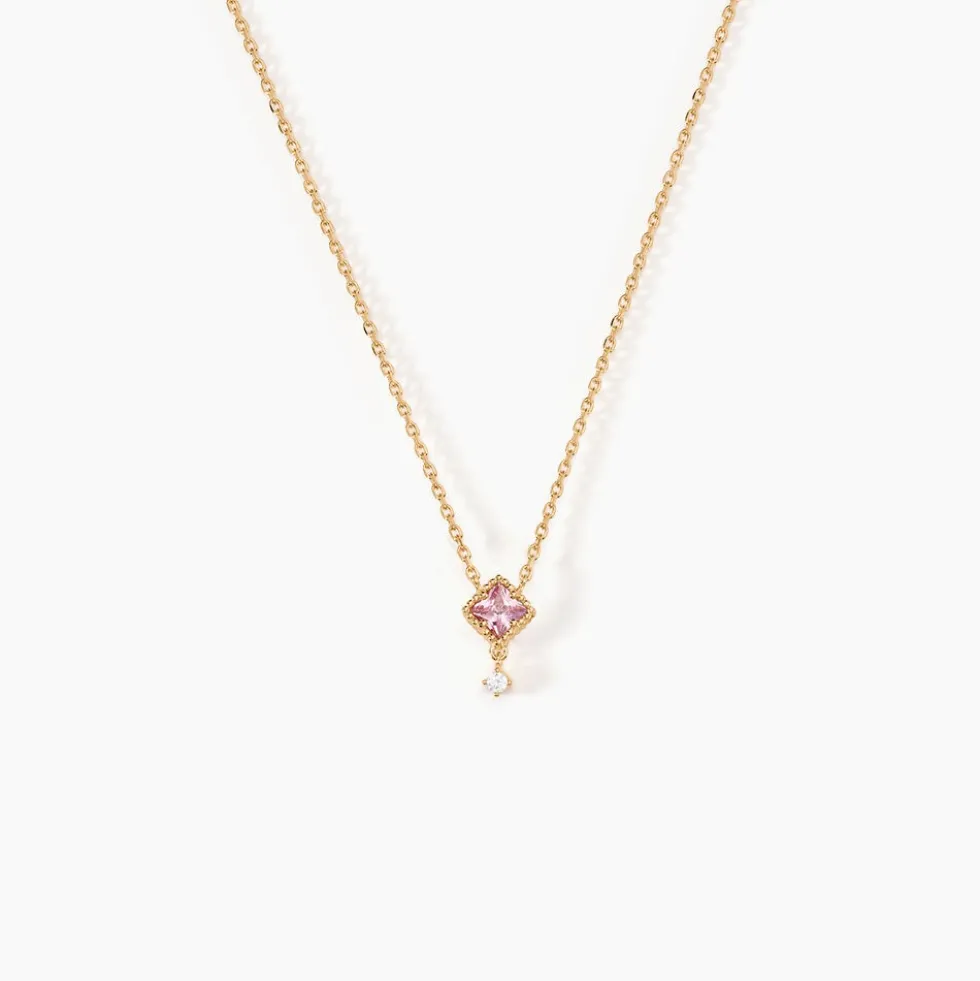 Collier Azel Plaqué Or Jaune Oxyde De Zirconium