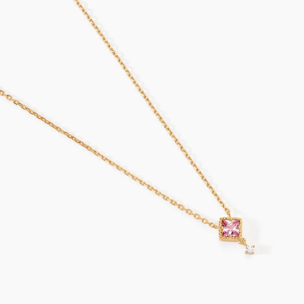 Collier Azel Plaqué Or Jaune Oxyde De Zirconium