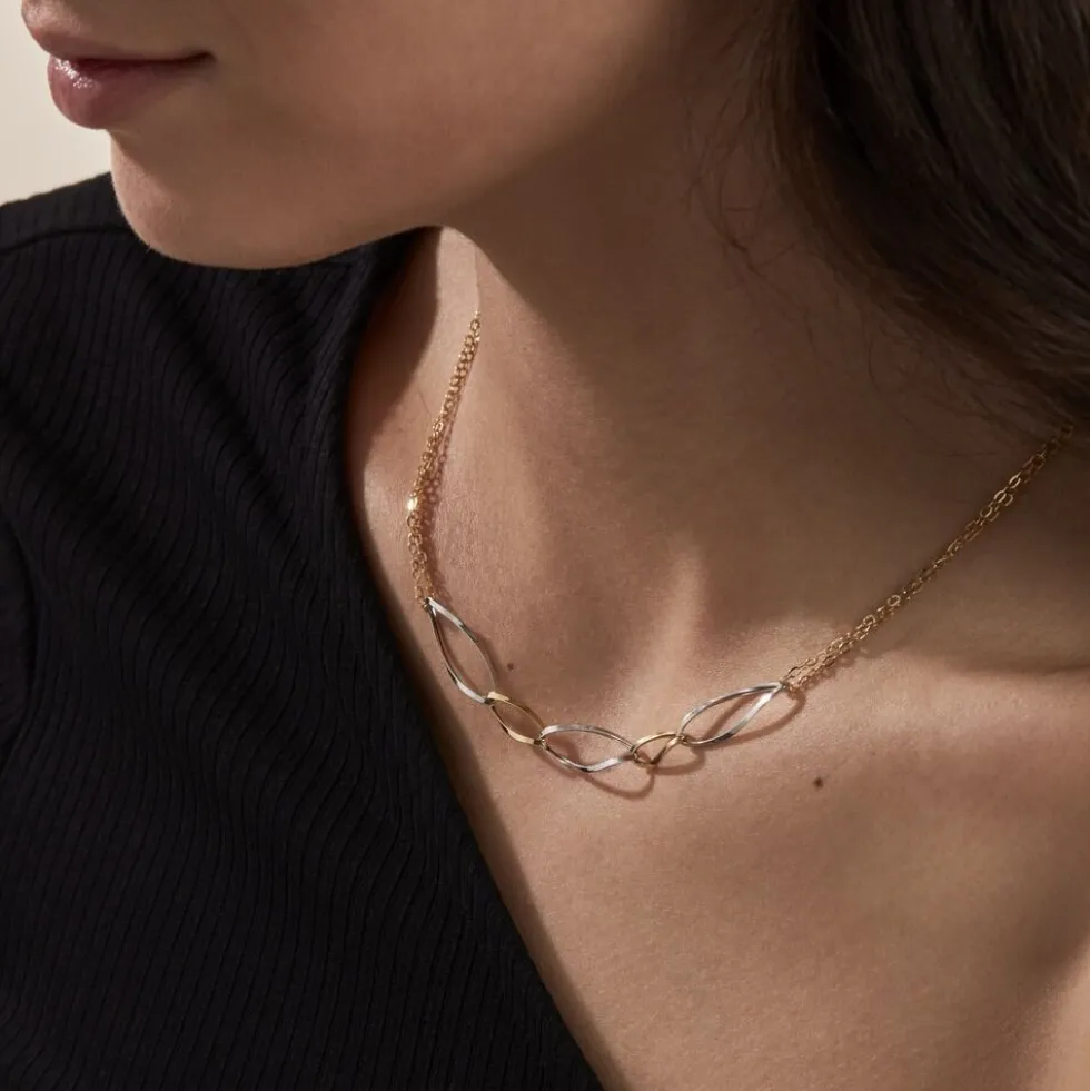 Collier Benedicte Or Bicolore