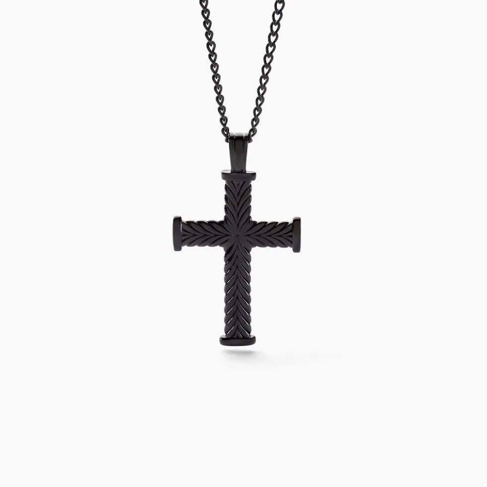 Collier Black Love Acier Bicolore