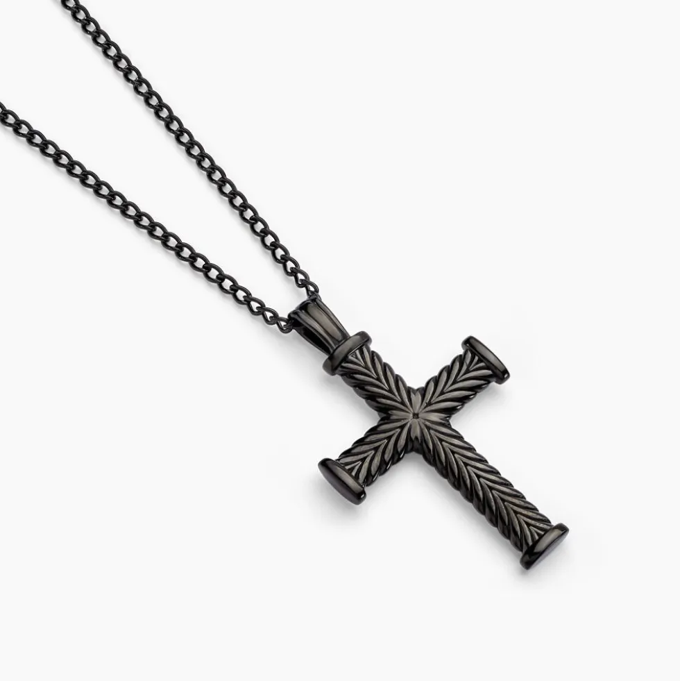 Collier Black Love Acier Bicolore