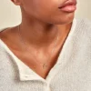 Collier Brielle Argent Blanc