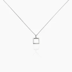 Collier Brielle Argent Blanc