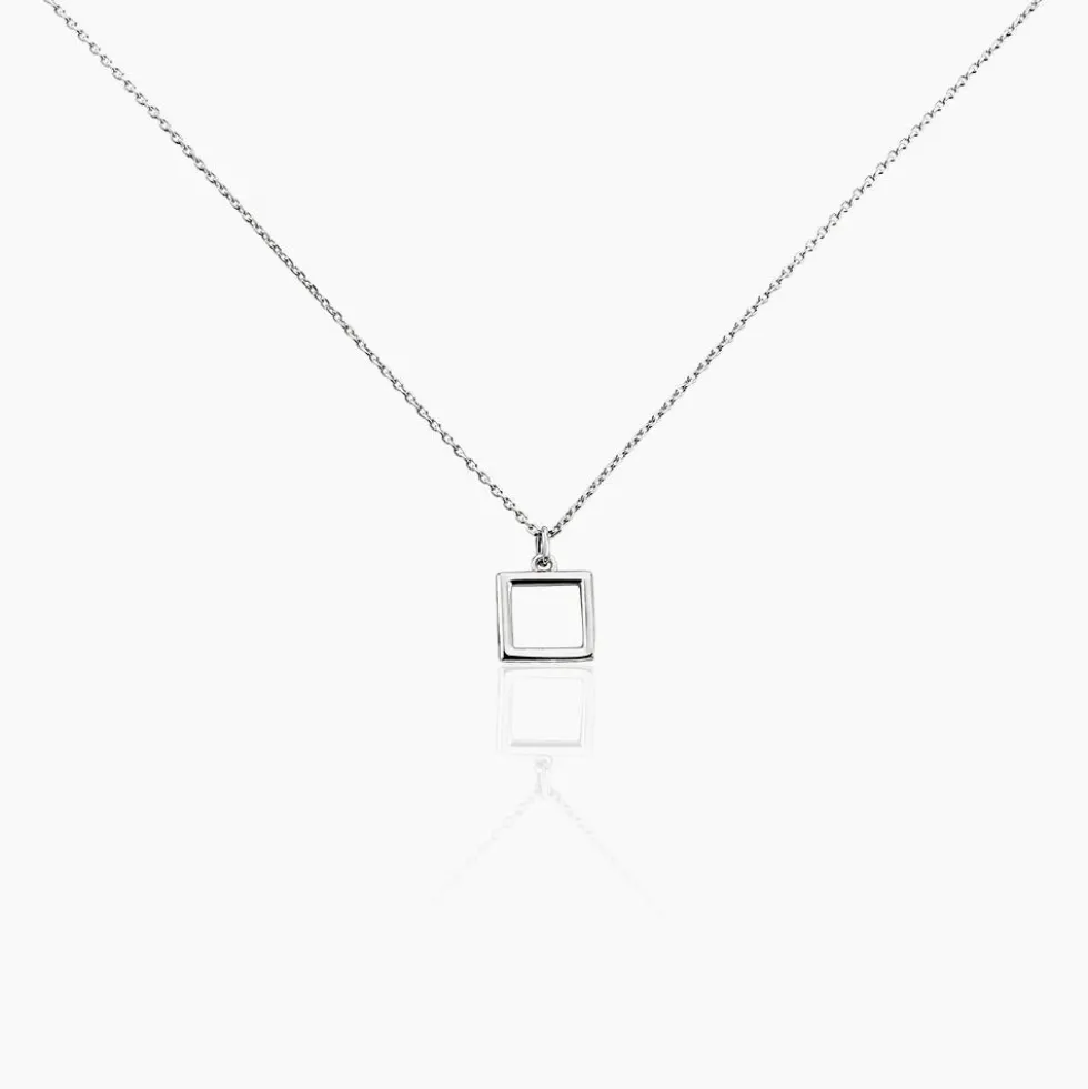 Collier Brielle Argent Blanc