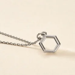 Collier Brielle Argent Blanc
