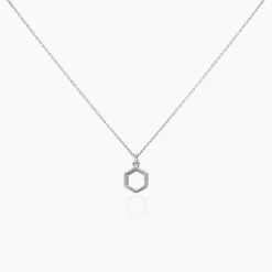 Collier Brielle Argent Blanc