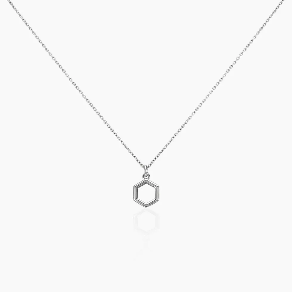 Collier Brielle Argent Blanc