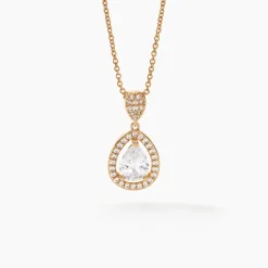 Collier Brigita Plaqué Or Jaune Oxyde De Zirconium