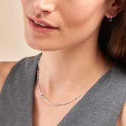 Collier Cacilia Argent Blanc