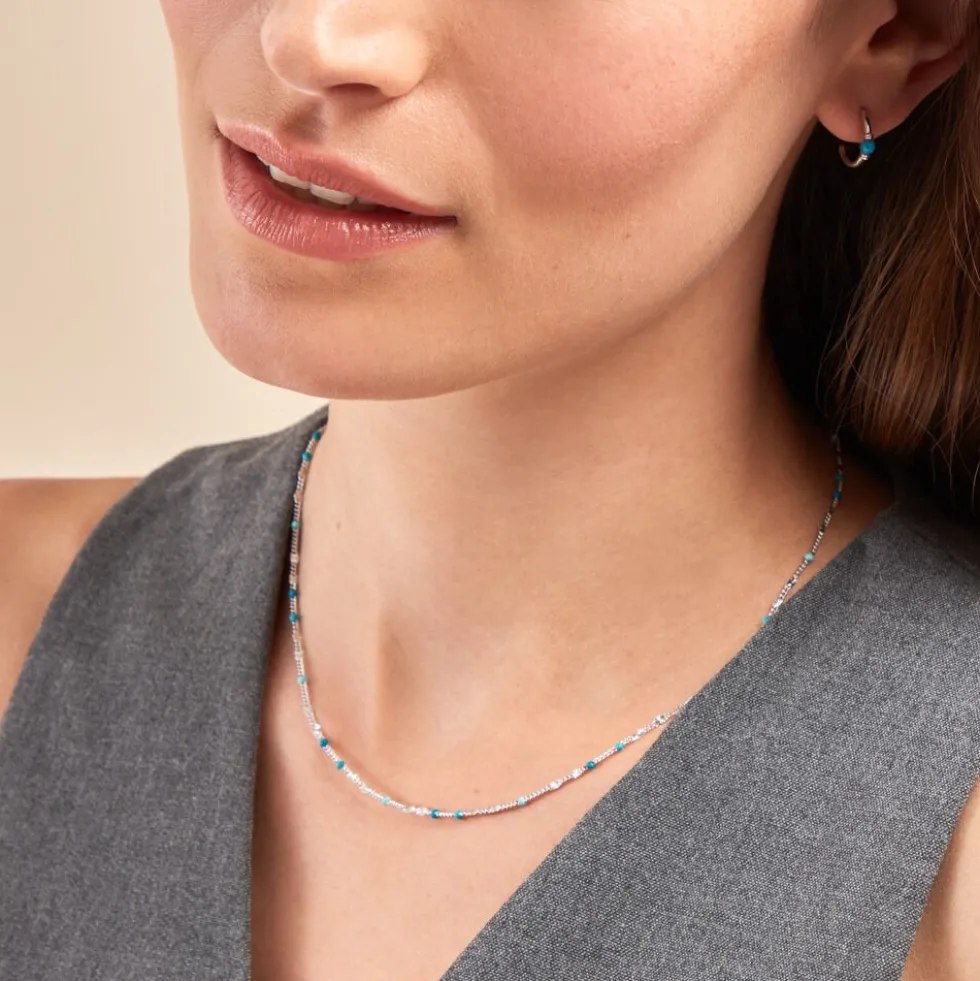 Collier Cacilia Argent Blanc
