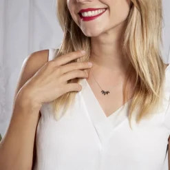 Collier Calixa Argent Blanc Oxyde De Zirconium