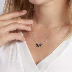 Collier Calixa Argent Blanc Oxyde De Zirconium