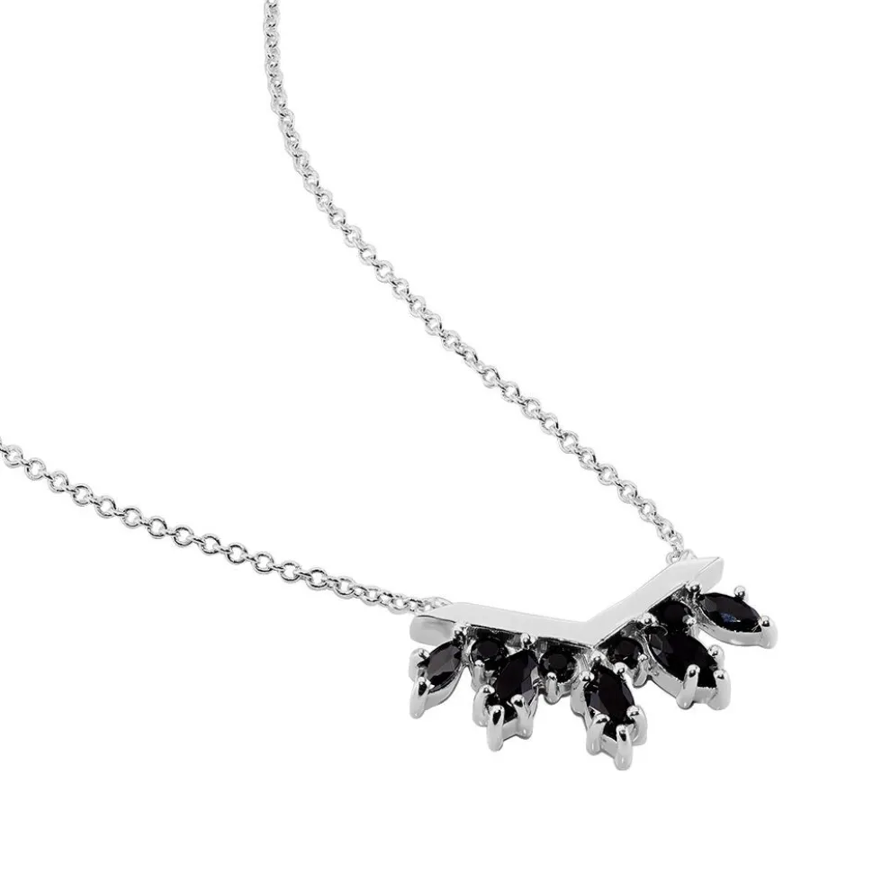 Collier Calixa Argent Blanc Oxyde De Zirconium