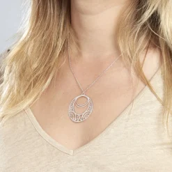 Collier Celtes Argent Blanc